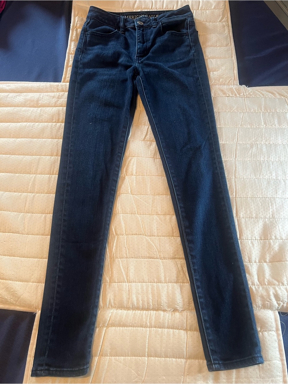 American Eagle Outfitters Dark Navy Skinny Jeans for Women